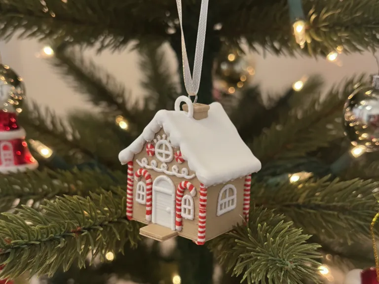 Gingerbread house Christmas ornament