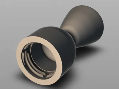 de Laval Rocket Nozzle - plastic bottle cap thread