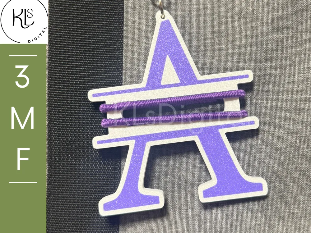 Accesorio para sujetar ligas de cabello: Letters A, E, H, K & S Hair Tie Holder. Referencia del modelo original.