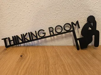 Thinking Room Türrahmen Schild