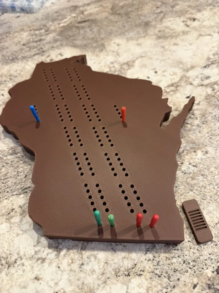 Wisconsin Cribbage Board - Free 3D Print Model - MakerWorld