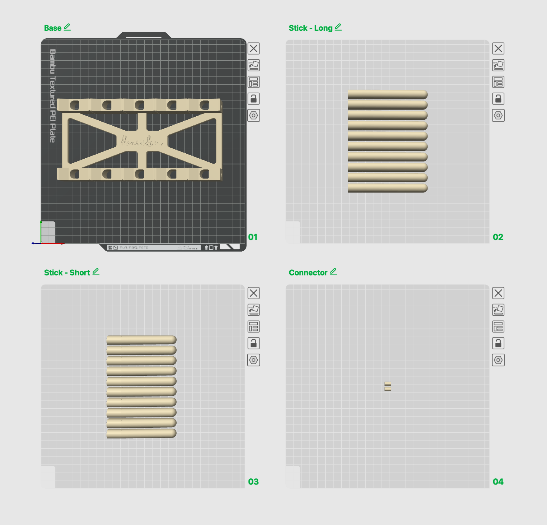 Miniatura 2 do modelo 3D dearudon系列 可拼接碗碟沥水架