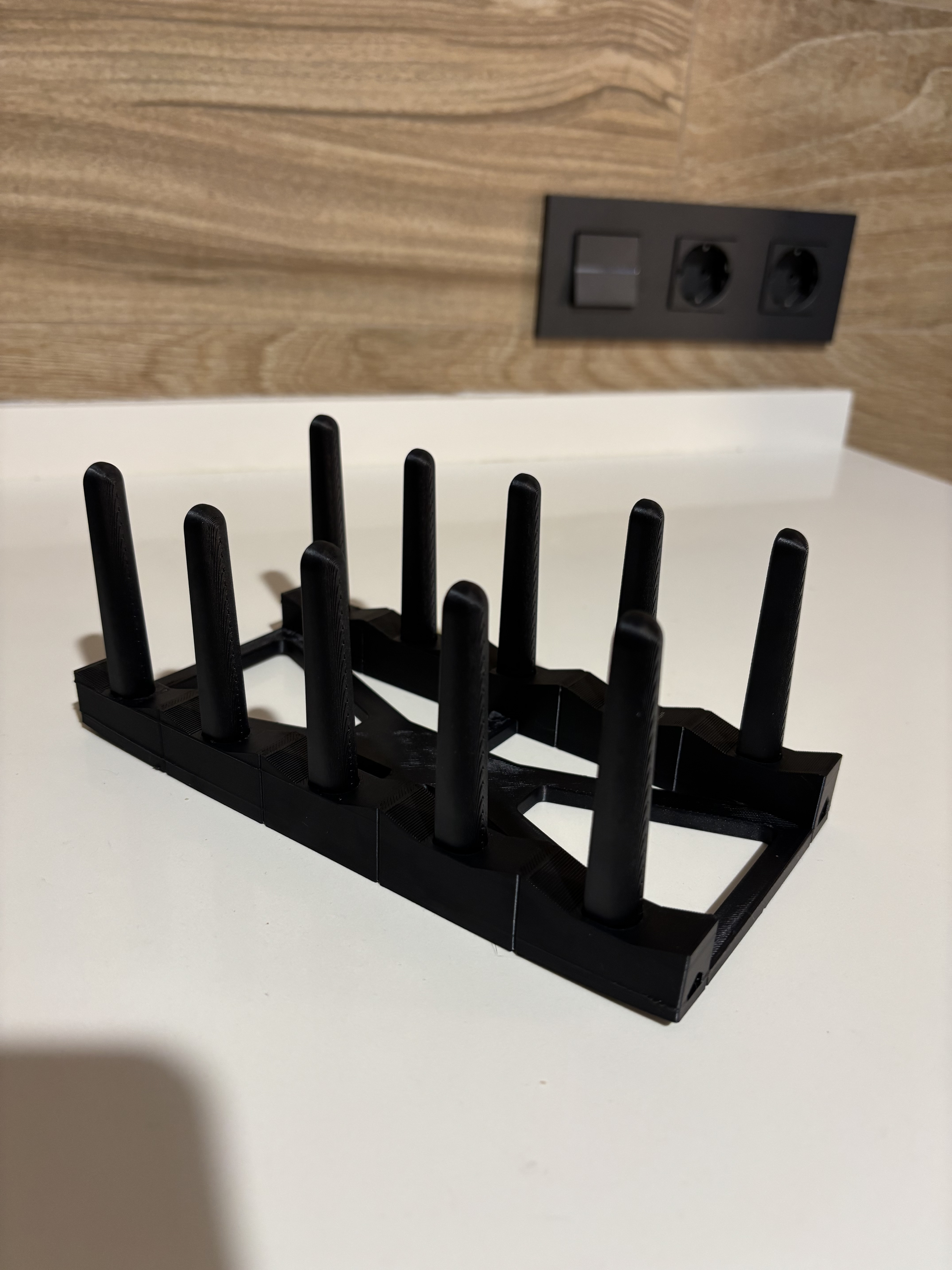 Miniatura 3 do modelo 3D dearudon系列 可拼接碗碟沥水架