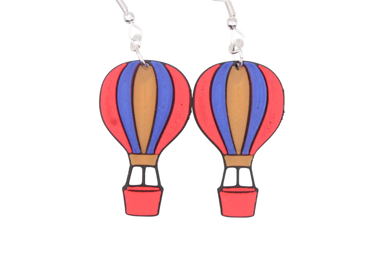 Hot air balloon Earrings view 4