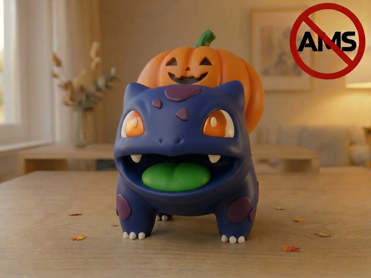 Pumpkin Bulbasaur – Halloween Figurine (No AMS) - 1