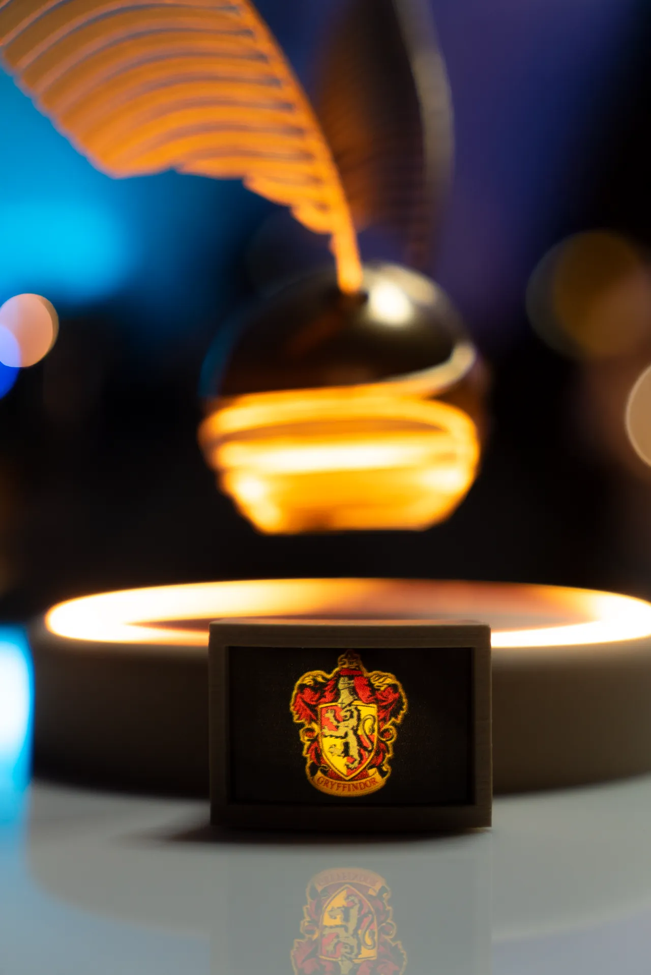 levitating Golden snitch view 4