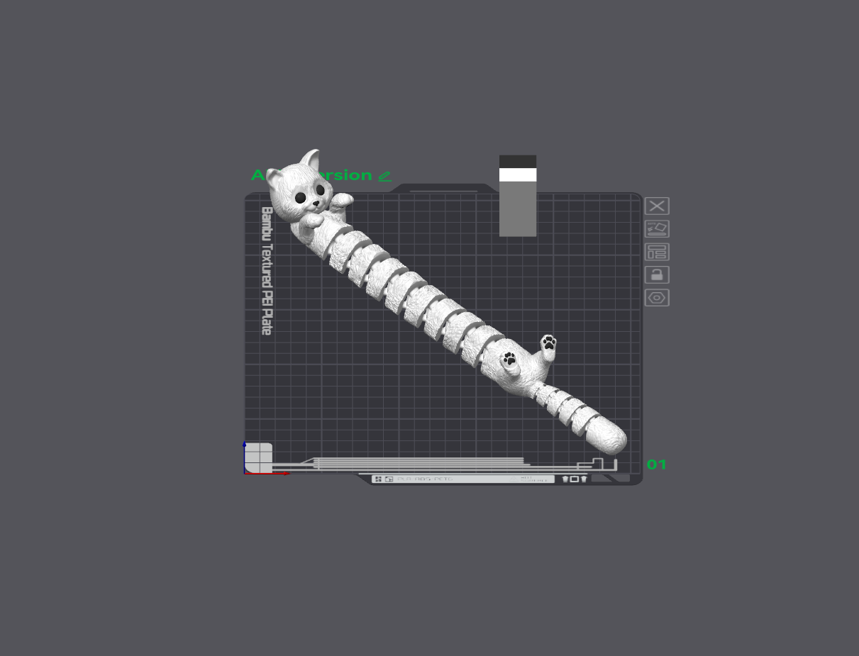 Long flexi cat - 1
