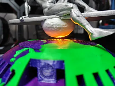 Dissappointed Silver Surfer - Levitating Magnet by fay3dlab MakerWorld ...