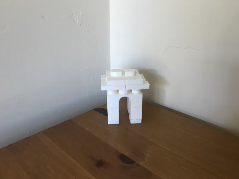2x scale L3go Arc de Triomphe