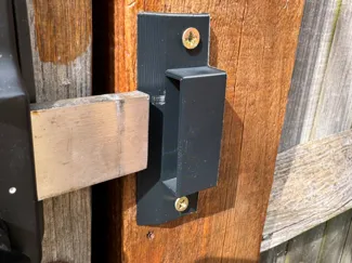Garden door latch
