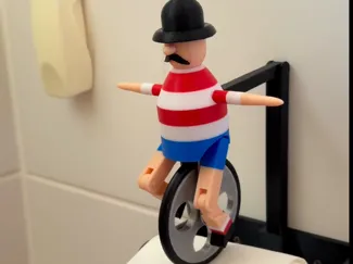 Unicyclist Toilet Paper Holder (No AMS needed)