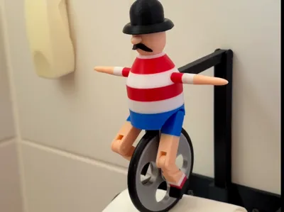 Unicyclist Toilet Paper Holder (No AMS needed)