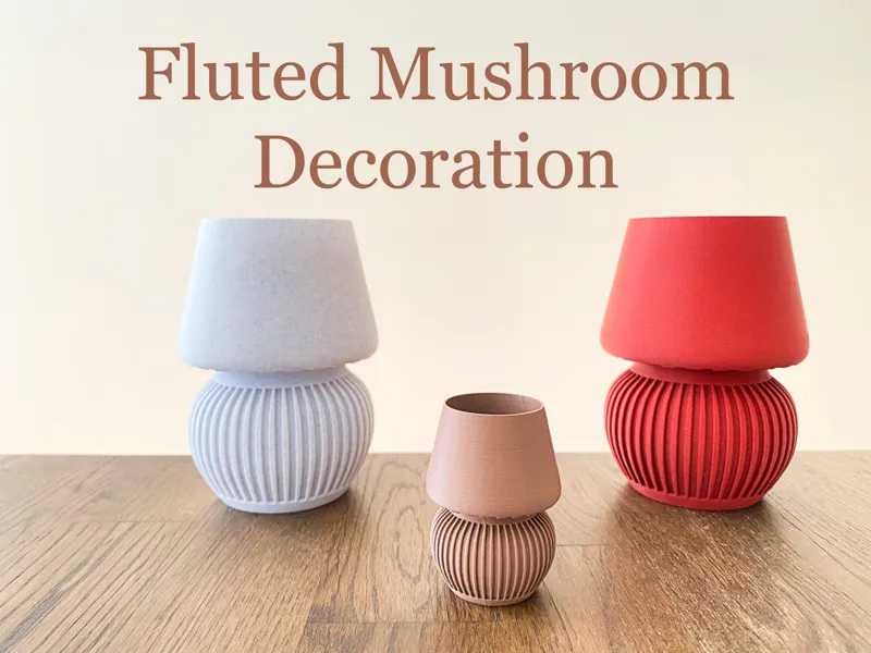 Fluted Mushroom Decoration