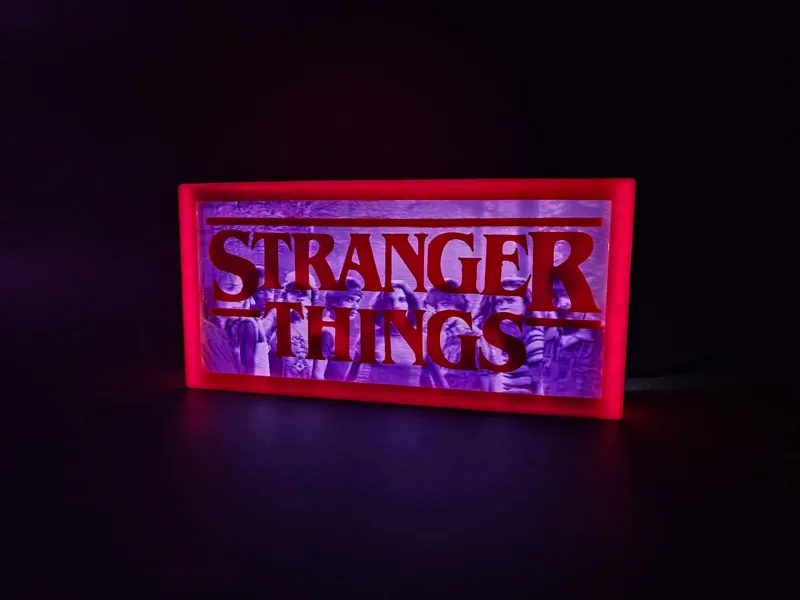 Stranger Things Litofania LightBox