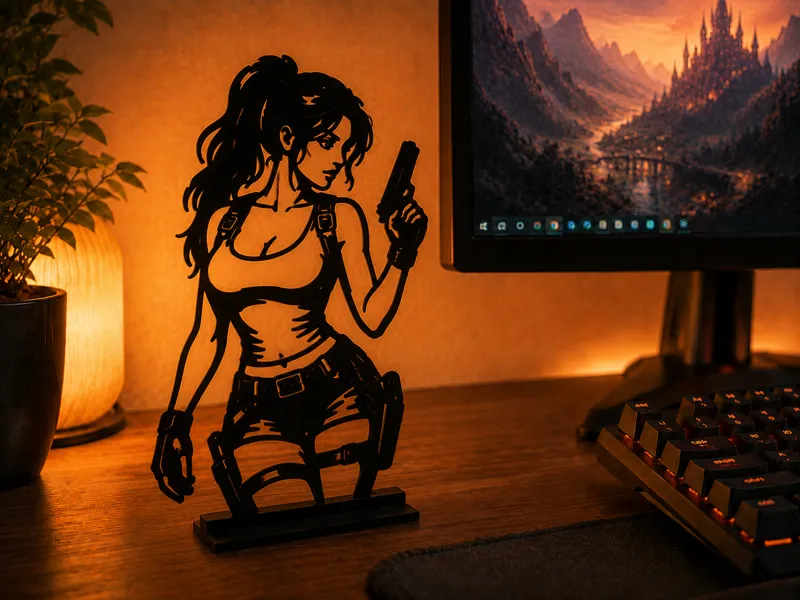 Tomb Raider Desk Decoration