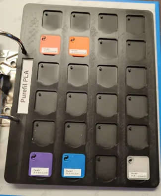 Bambulab Filament Swatch Display (folder A5)