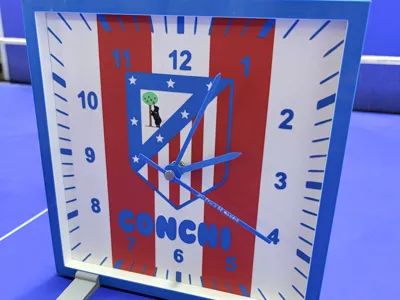 Atletico Madrid clock lamp