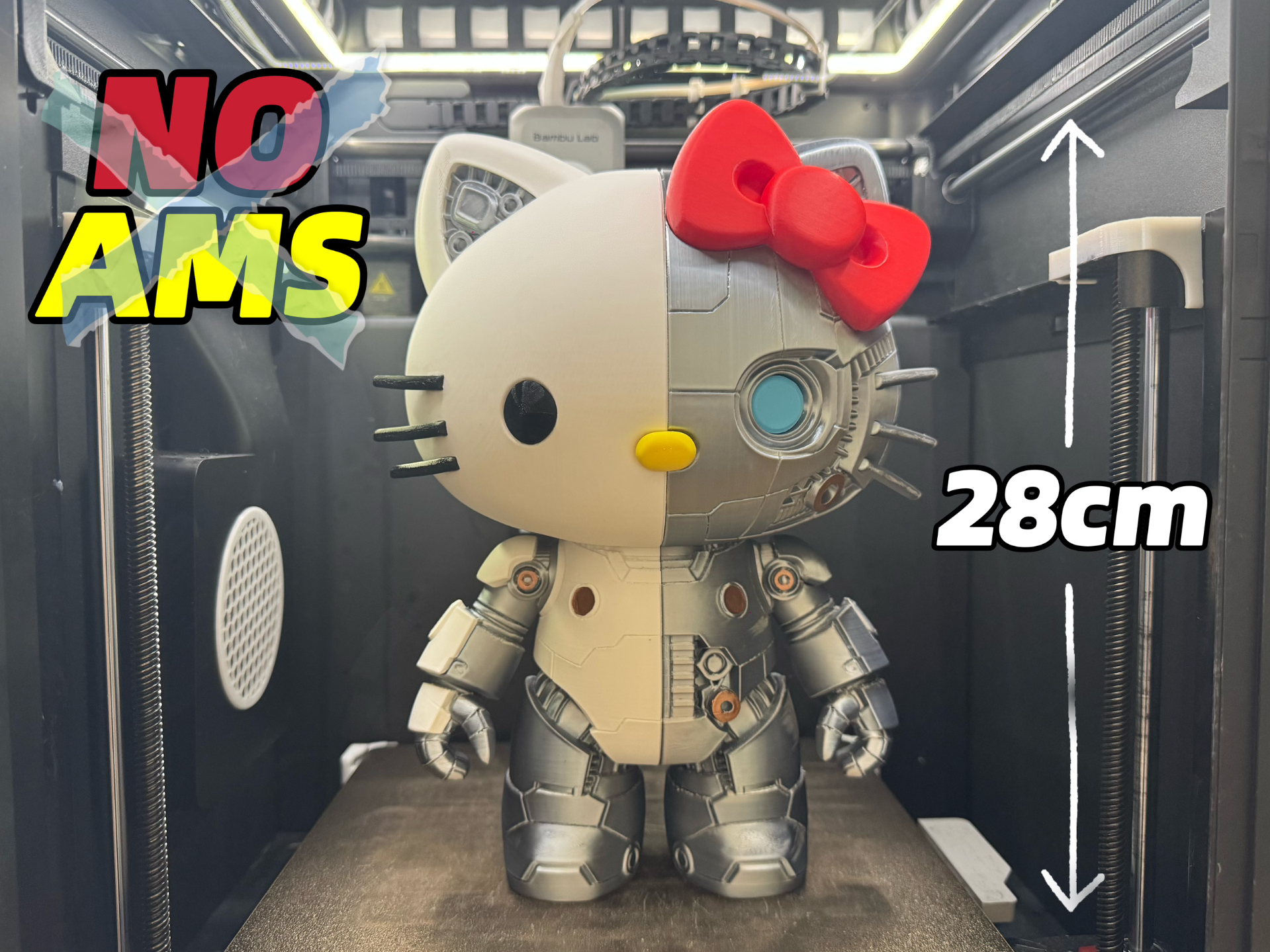 机械凯蒂猫·HelloKitty 高度28cm（无需AMS） ハローキティ