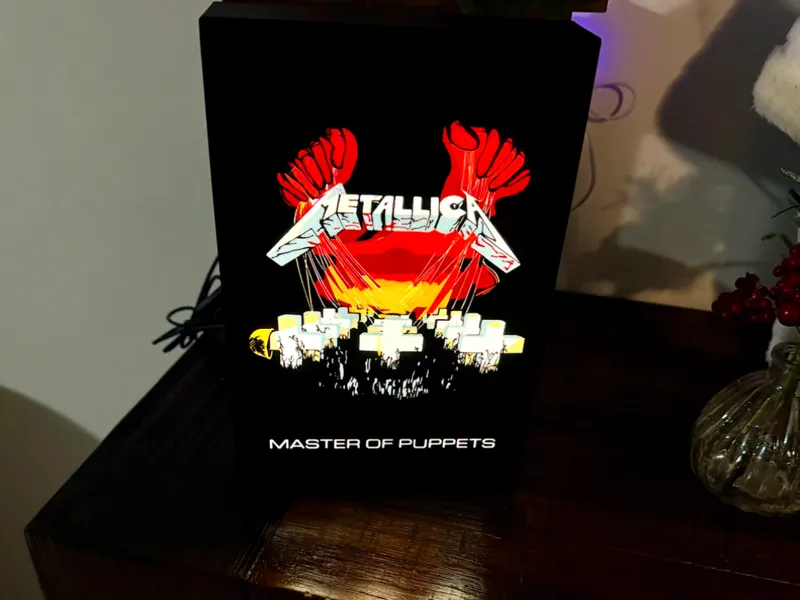 Metallica - Master of Puppets - Album Art LED Sign