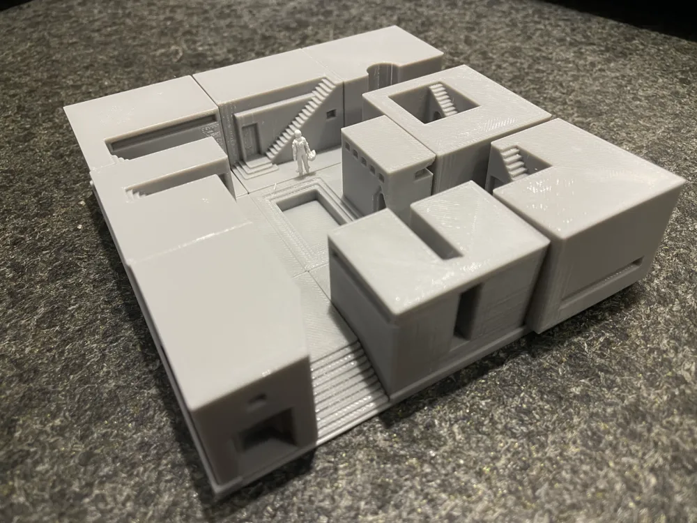 Mini Building Model Open Rood Miniature building model - Free 3D Print Model - MakerWorld