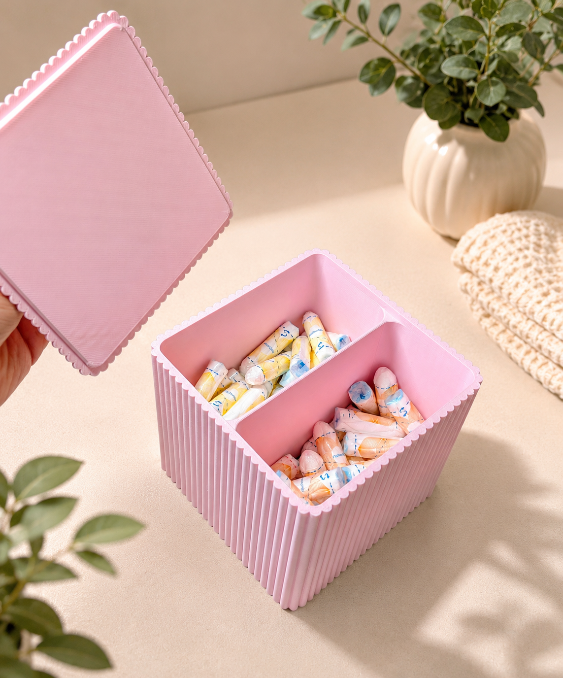Elegant Storage Box – 2 Compartment Organizer - 1