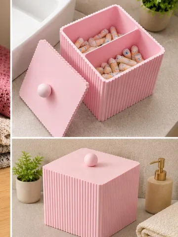 Organizador: Elegant Storage Box – 2 Compartment Organizer — vista de referencia 2