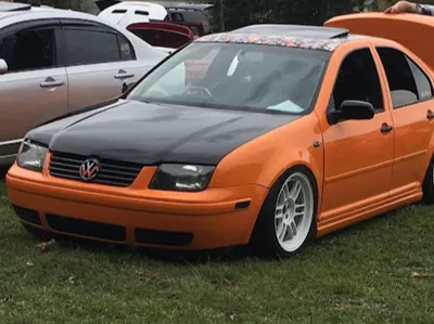Orange Mk4 Jetta