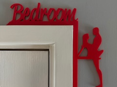 Bedroom door frame hanger (naughty)