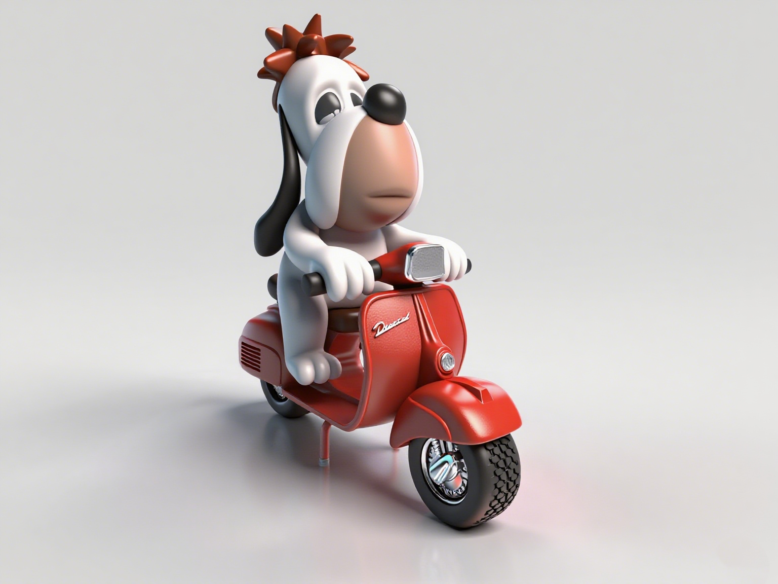 骑摩托德鲁比Droopy Dog
