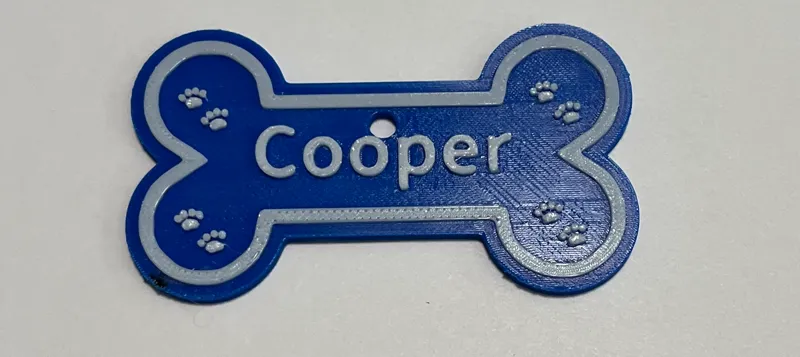 Cooper Bone Shaped Dog Tag