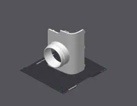 In one piece for large printers - Lower infill