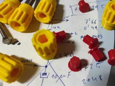 Various buttons for screws