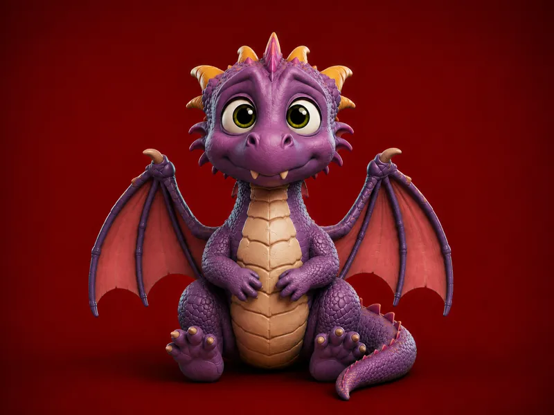 Cute baby dragon