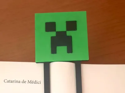 Minecraft Creeper Bookmark