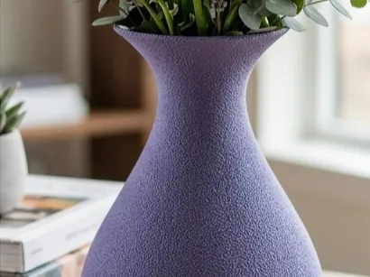 Elegant Textured Flared-Rim Vase