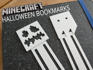Minecraft Halloween Bookmarks