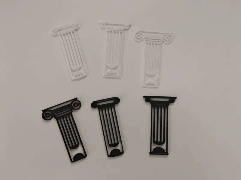 Paperclip in the shape of a Greek column