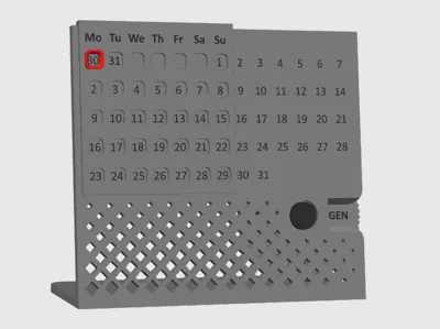 Perpetual Desk Calendar