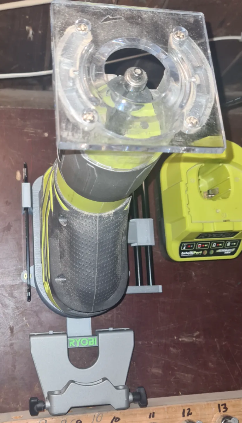 Ryobi trim router mount with accessories Remixed by atlimar09 - MakerWorld