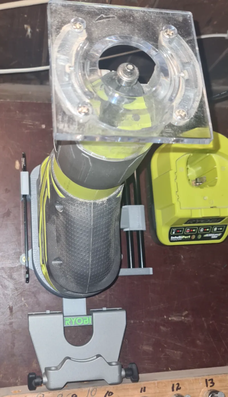 Ryobi trim router mount with accessories
