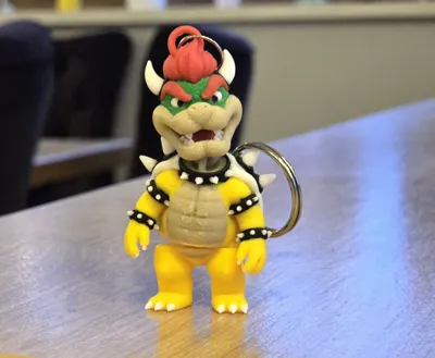 King Bowser | Koopa flexi keychain from Mario Bros - Free 3D Print ...