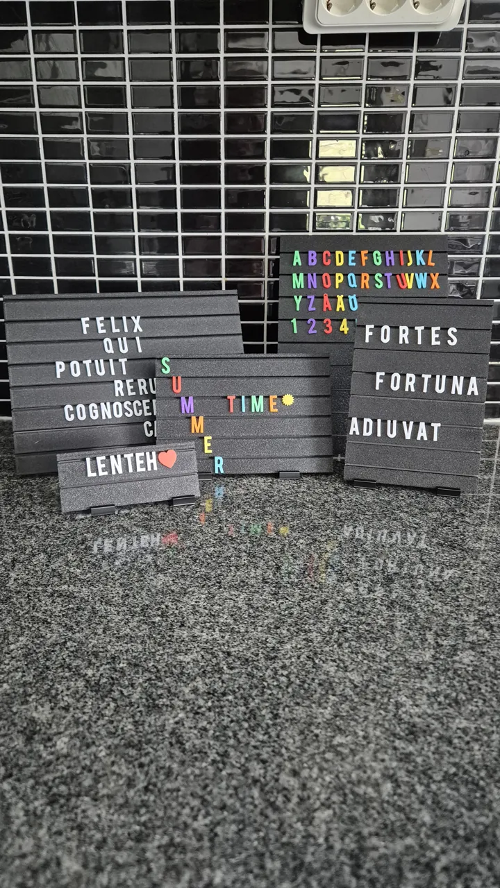 Modular Letterboard – 5 Sizes, Stands & Organizer view 4