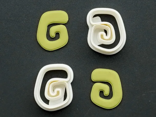 Minimalist Polymer Clay Cutter Earrings Necklaces