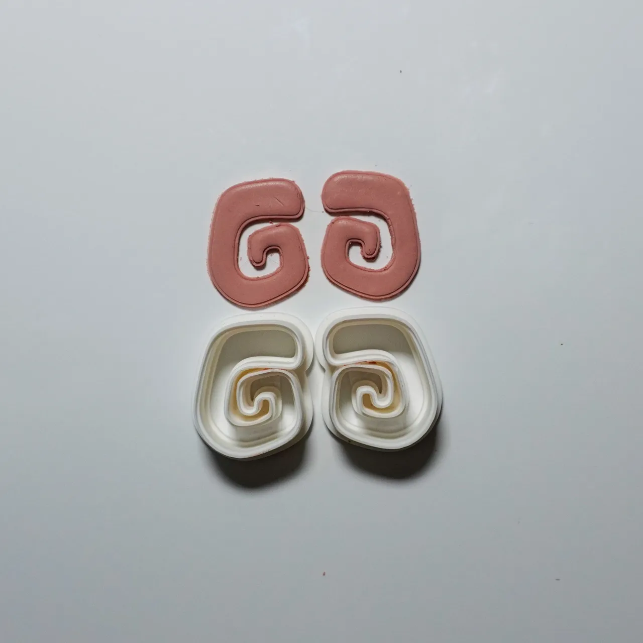 Minimalist Polymer Clay Cutter Earrings Necklaces view 2