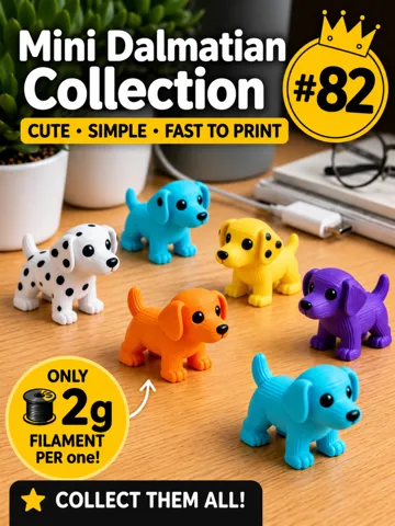 Objeto manipulable: Mini Dalmatian Fidget - Micro Zoo — vista de referencia 2