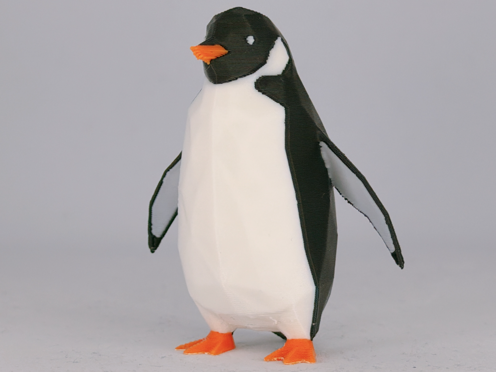 Cute Low-Poly Penguin - Multi-Color Figurine