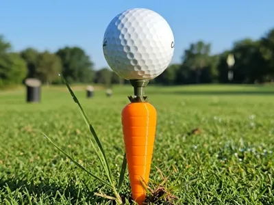 Carrot golf tee