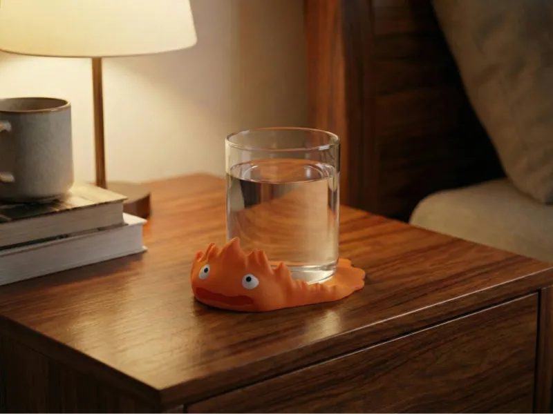 Anime Ghibli Calcifer Coaster - Desk Decor 3D Art