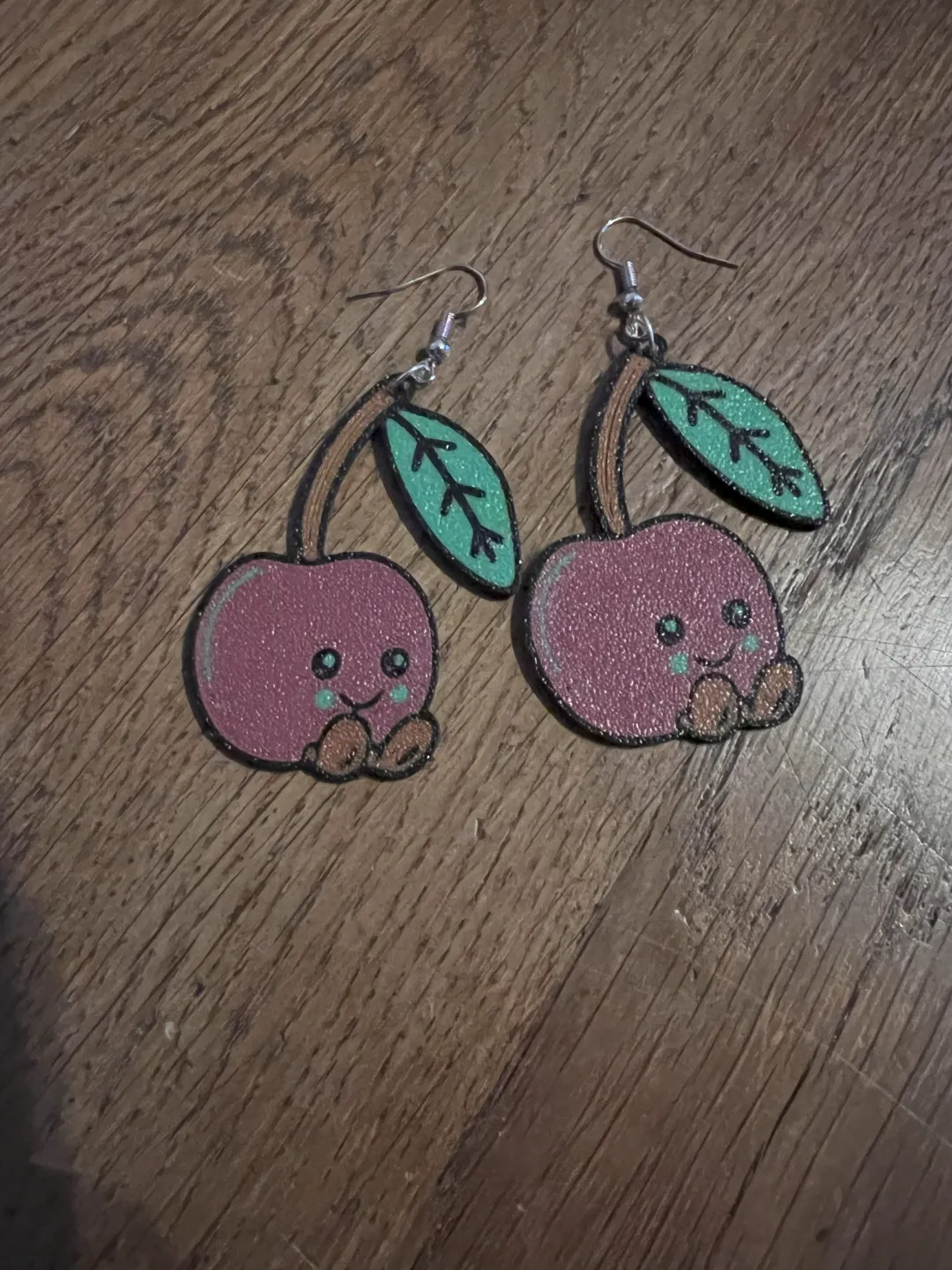 Kawaii Cherry Earrings view 2