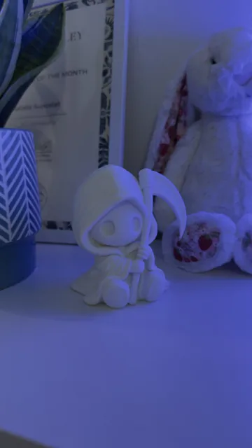 Figura decorativa: Cute Little Grim Reaper Spooky Kawai Desk Figurine — vista de referencia 3